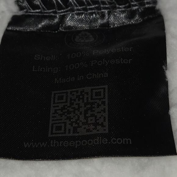 Three Poodle Women's Plush Gray Oversized Blanket Hoodie One Size Sherpa - Picture 9 of 10